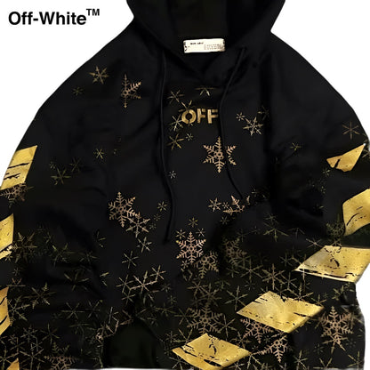 Hoodie Off White Snow Galaxy Unisex