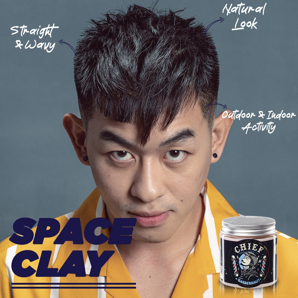 CHIEF SPACE CLAY - Men's Hair Styling Waterbased Clay 4oz