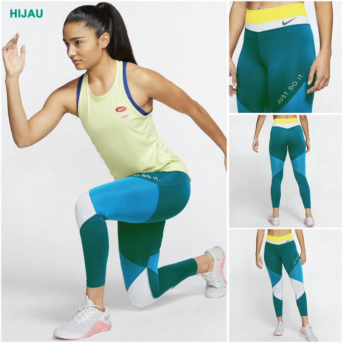 7/8 Women Nike Pro Legging Wanita High Waist Yoga