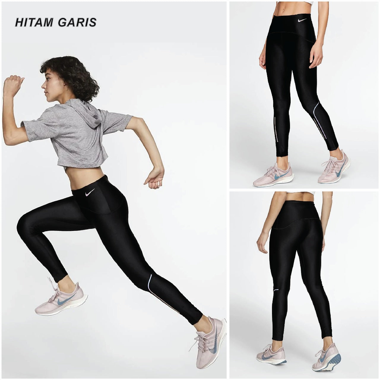 7/8 Women Nike Pro Legging Wanita High Waist Yoga