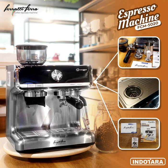 Coffee Espresso Machine Ferratti Ferro FCM5020 SPREZZATURA