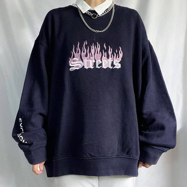 Sweater Crewneck Bordir Streets Excursion