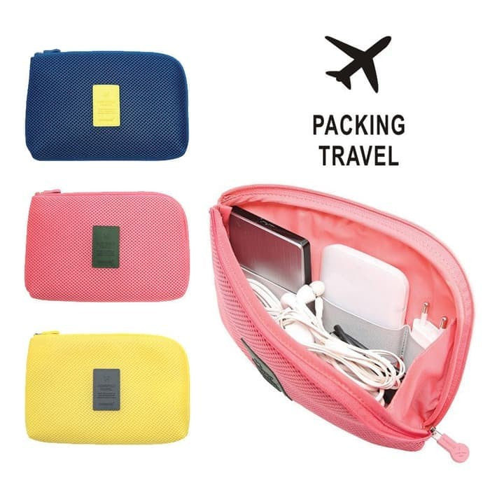 Cable Travel Pouch Multifungsi