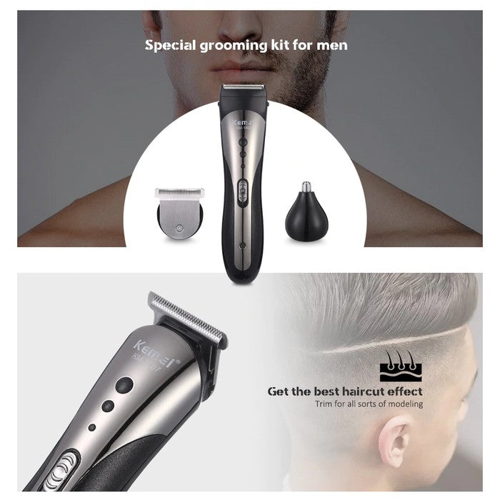 Alat Cukur Kemei 1407 Hair Clipper Mesin potong Rambut Kumis all in 1