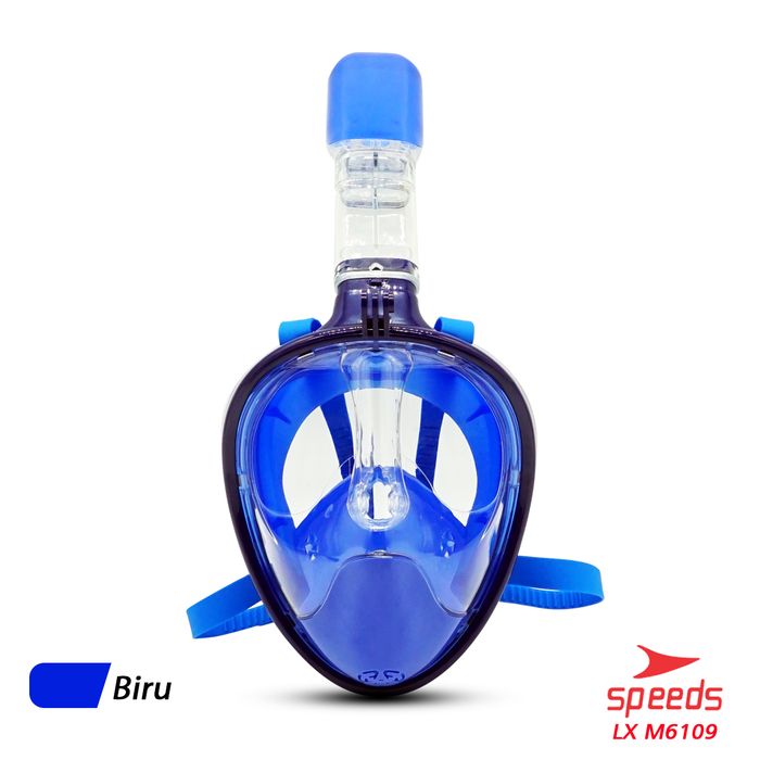 Snorkling Masker Snorkel Diving Mask Full Face Tali Karet M6109