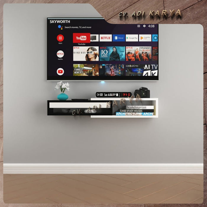 Rak Tv Dinding Minimalis Dekorasi Meja Gantung Susun Serbaguna Hiasan Tempat Penyimpanan Multifungsi