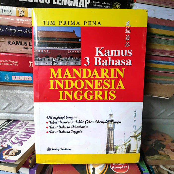 Kamus 3 Bahasa Mandarin Indonesia Inggris