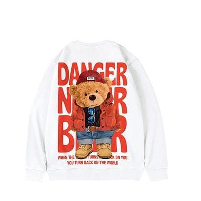 Sweater Crewneck Danger Bear 2Side Unisex