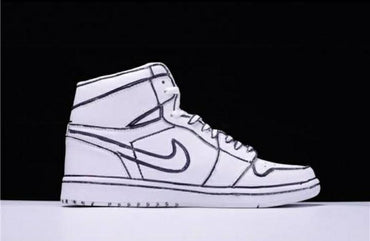 Nike Air Jordan 1 White Board