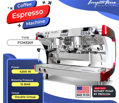 Ferratti Ferro Espresso Machine/ Coffee Maker FCM3201