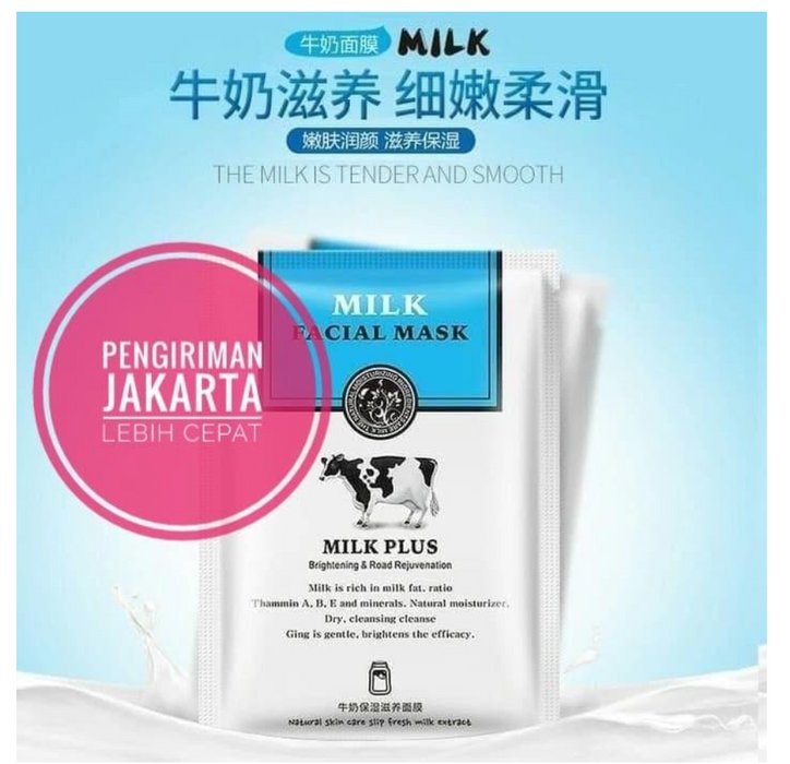 ROREC Milk Mask Sheet Pemutih Wajah Masker