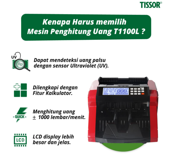 Money Counter - Tissor T1100L