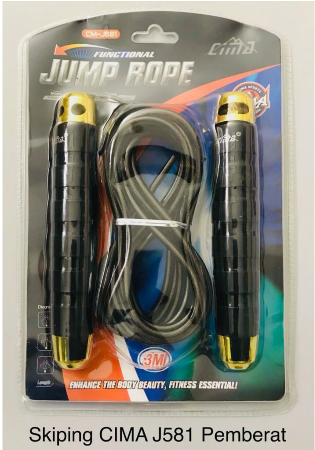 JUMP ROPE - LOMPAT TALI PEMBERAT BEBAN CIMA J581 SELING BESI