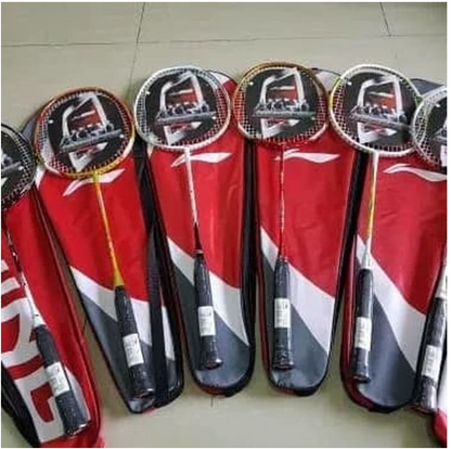 RAKET BADMINTON CARBON LINING SENAR (FREE TAS GRIP SENAR)