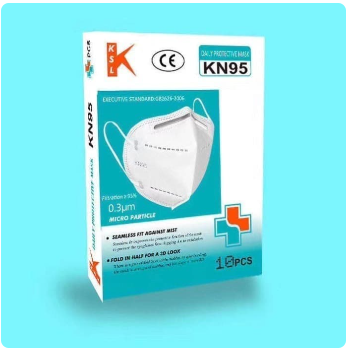 Masker N95 White KN95 (isi 10 pcs )