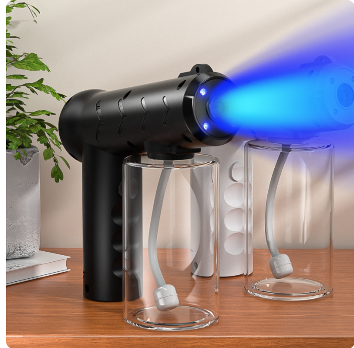 Nano spray disinfektan portable wireless with UV light
