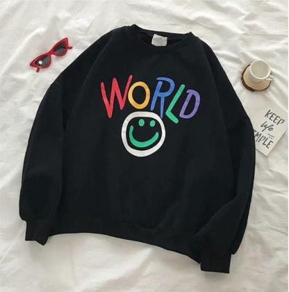 Basic Sweater World Smile Unisex