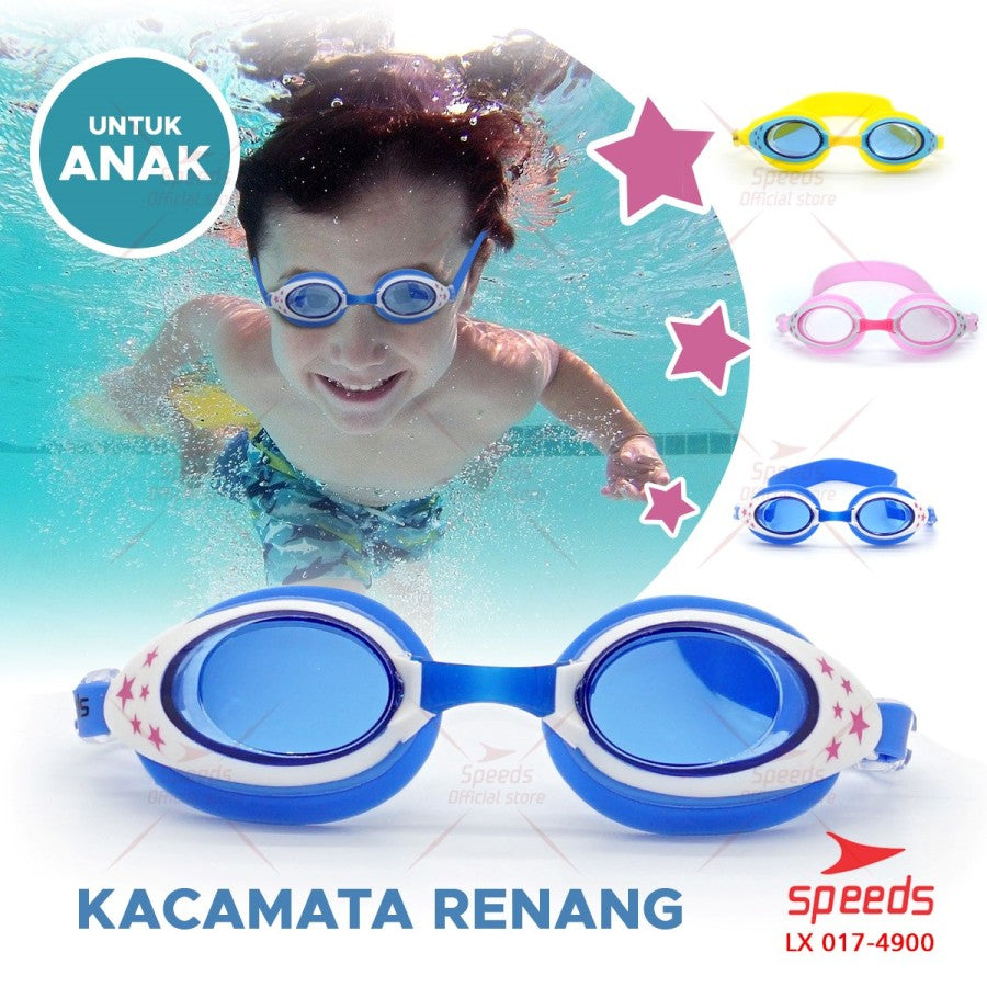 Kacamata Renang Anak - Biru Putih