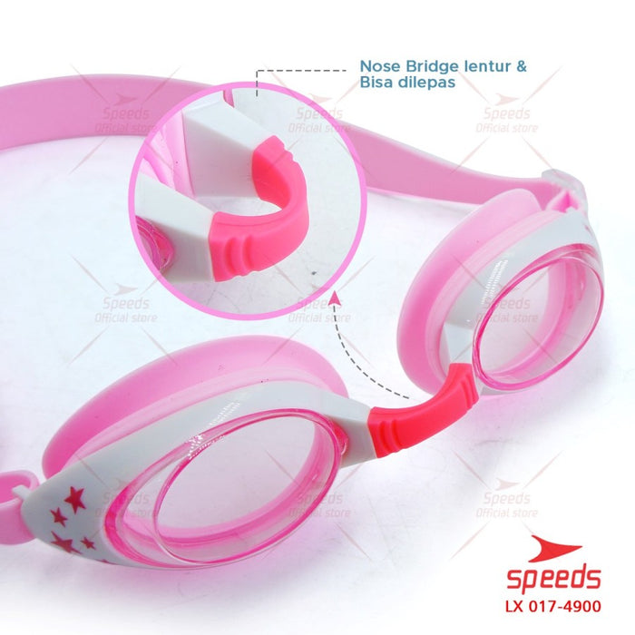Kacamata Renang Anak - Merah Muda