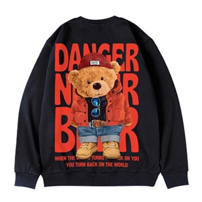 Sweater Crewneck Danger Bear 2Side Unisex