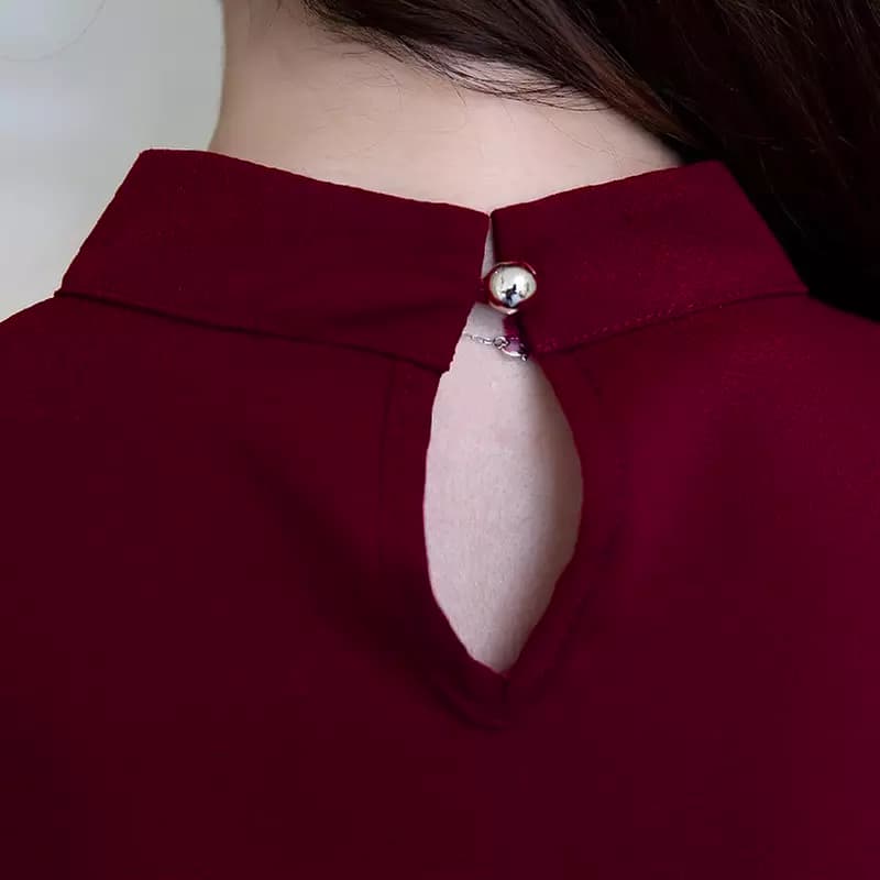 Blouse Tangan Panjang Wanita Gaya Korea Model Terbaru