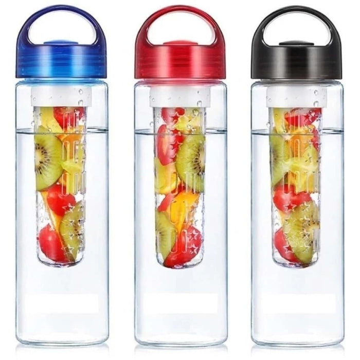 Tritan Water Bottle With Fruit Infuser BPA Free - Random colour