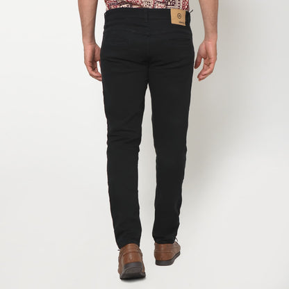 VENGOZ Celana Chino Pria Slim Fit - Black - Hitam,31