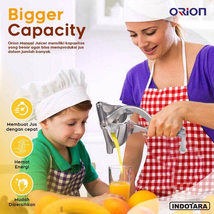 Manual Hand Juicer Stainless Steel - Orion MJS1