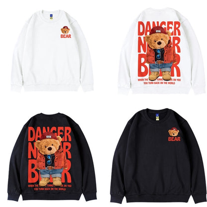 Sweater Crewneck Danger Bear 2Side Unisex