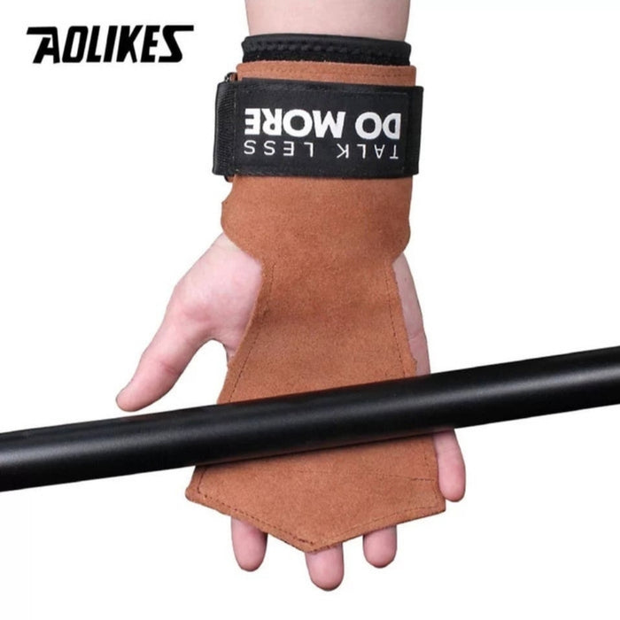 AOLIKES Wrist Wrap Glove Grip Leather