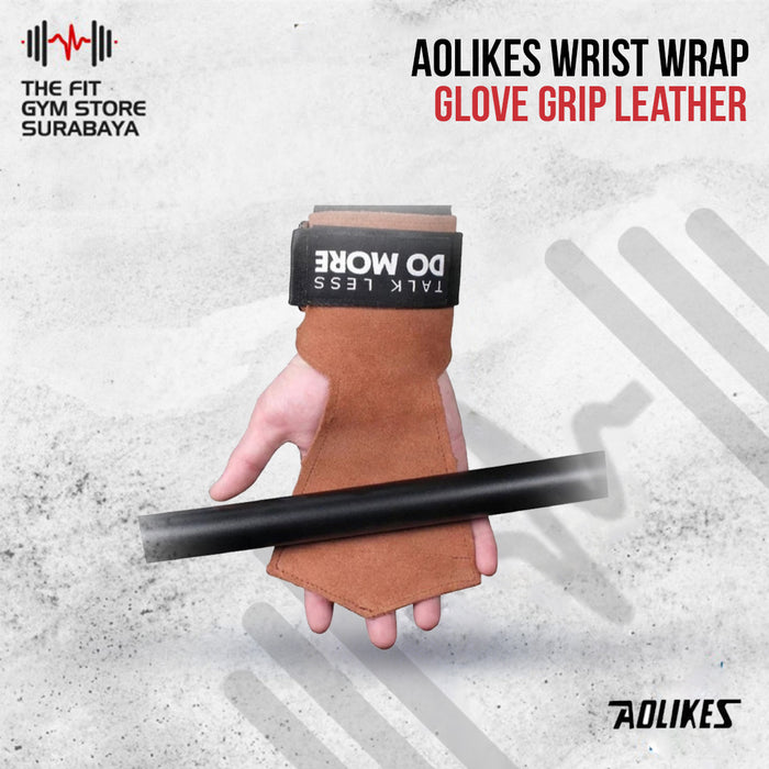 AOLIKES Wrist Wrap Glove Grip Leather