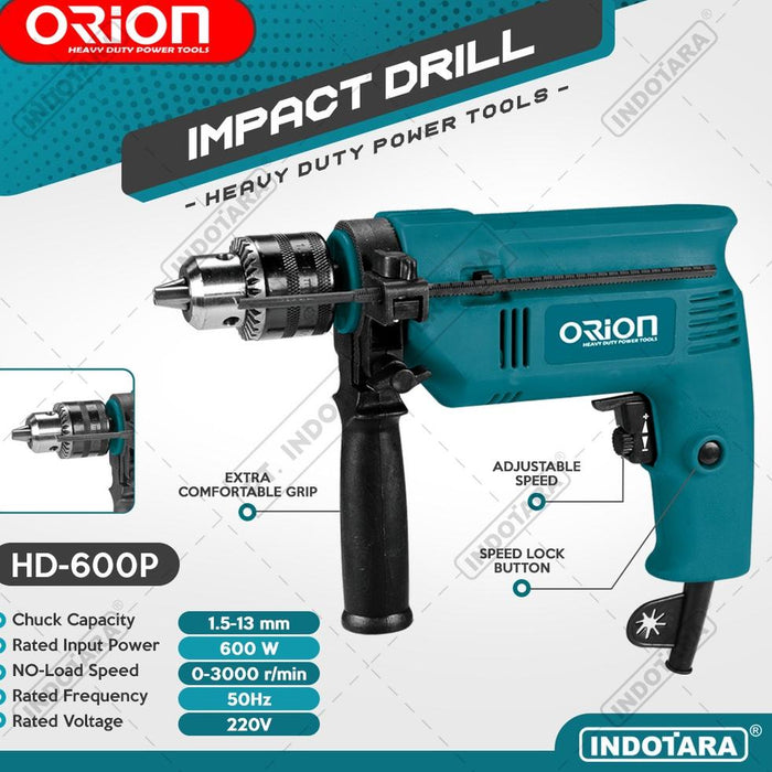 Mesin Bor Impact Drill Listrik Orion HD600P