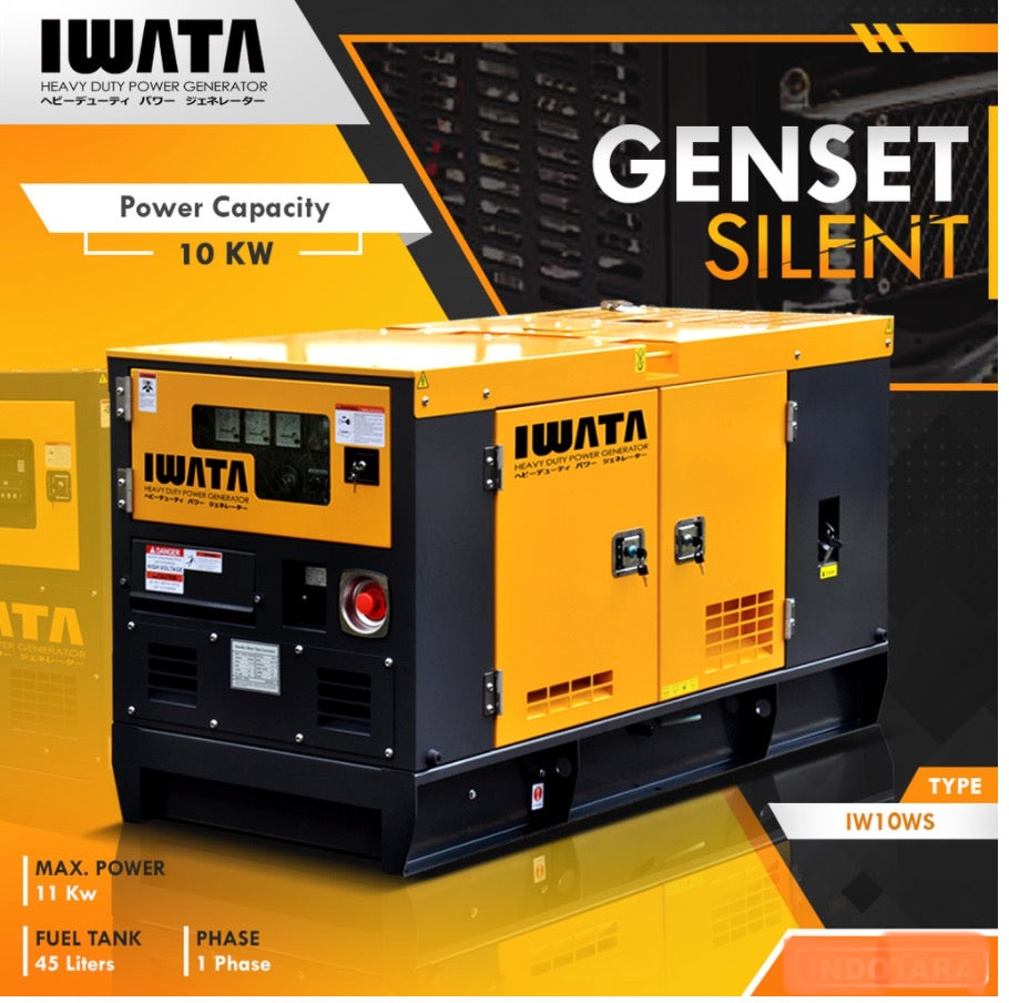 Genset Diesel IWATA 10Kva Silent - IW10WS