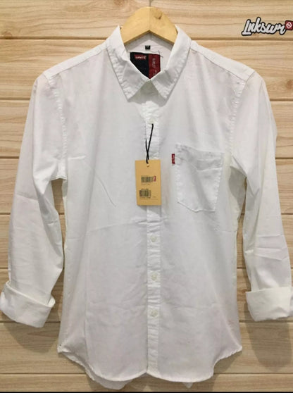 KEMEJA LENGAN PANJANG PRIA LEVIS ORIGINAL IMPORT - Putih, XL