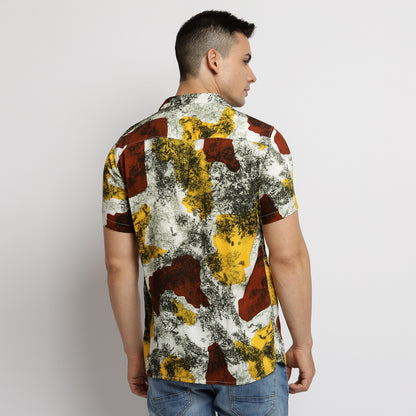 VENGOZ Kemeja Printing Hawai Pria - Alwyn Casual Shirt -