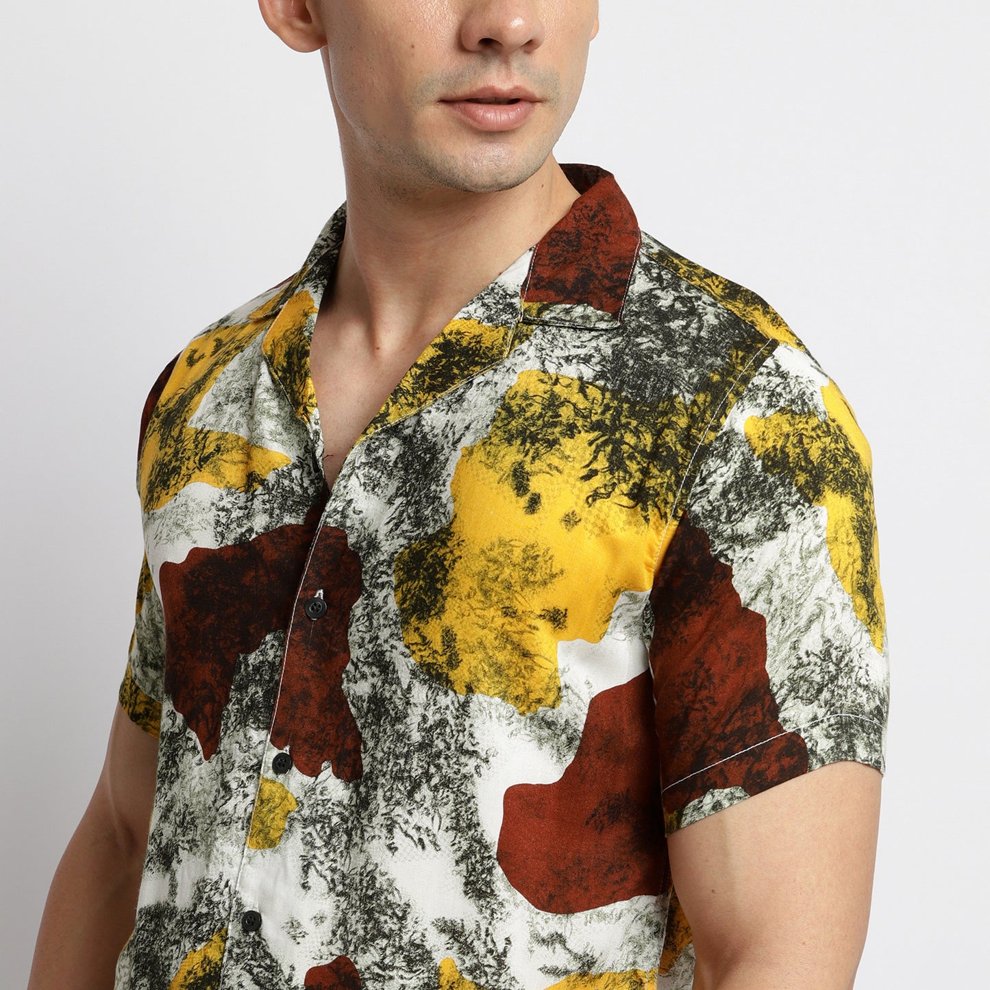 VENGOZ Kemeja Printing Hawai Pria - Alwyn Casual Shirt -